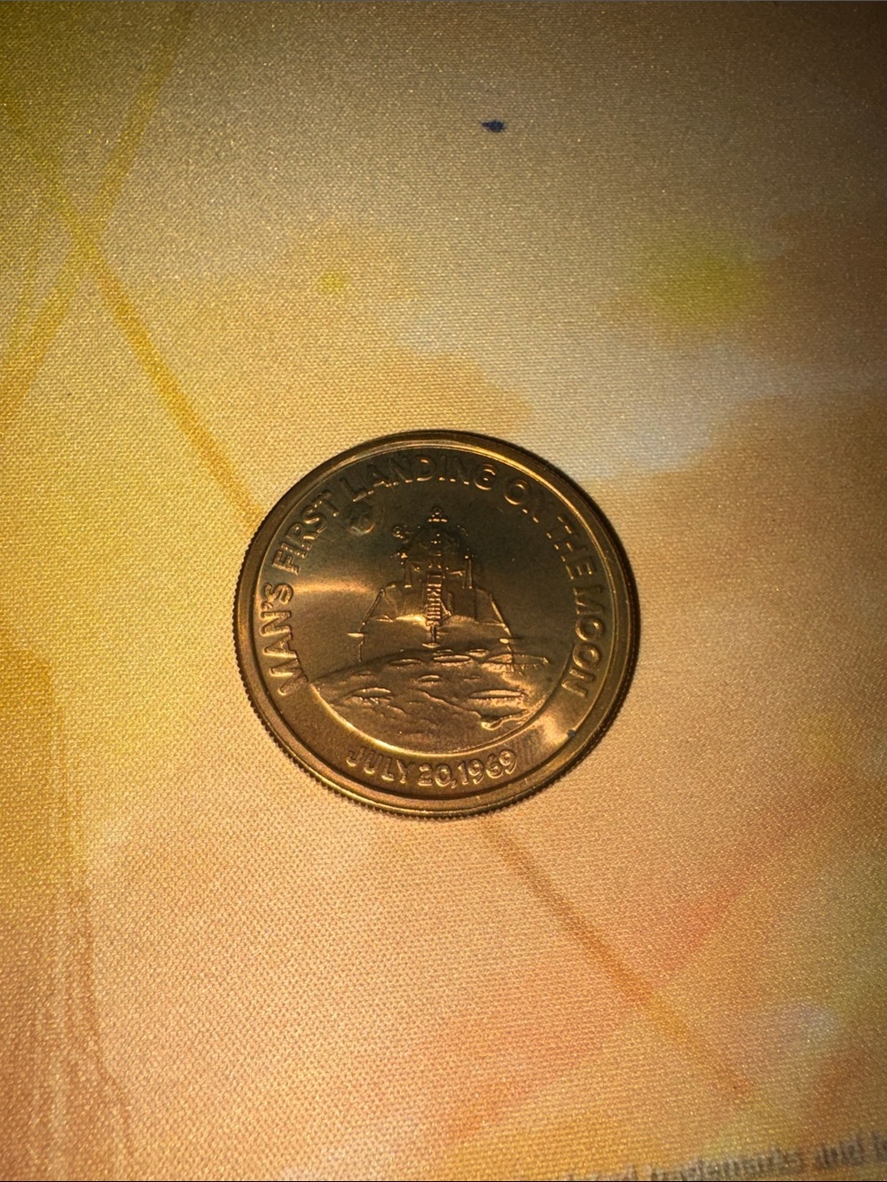 Bronze 1969 Commemorative Coin for the Moon Landing